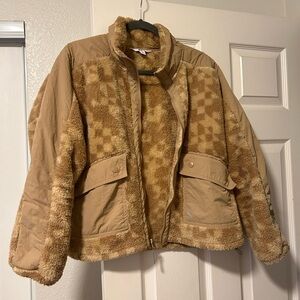 Joylab Women's Tan Sherpa Jacket